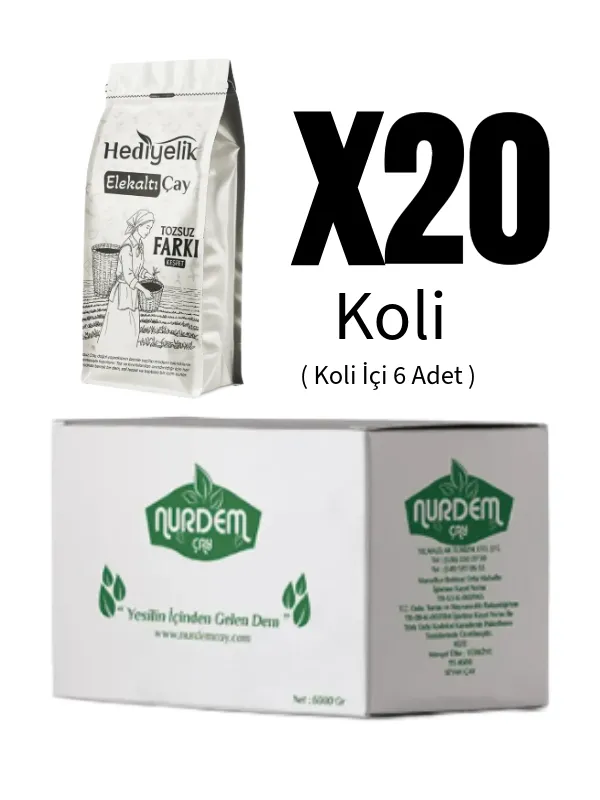 Nurdem Hediyelik Çay 500 Gr x 6 Adet Kutulu X 20 Adet