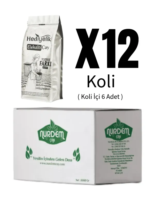 Nurdem Hediyelik Çay 500 Gr x 6 Adet Kutulu X 12 Adet