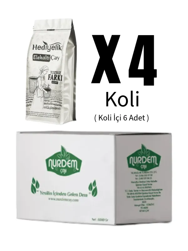 Nurdem Hediyelik Çay 500 Gr x 6 Adet Kutulu X 4 Adet